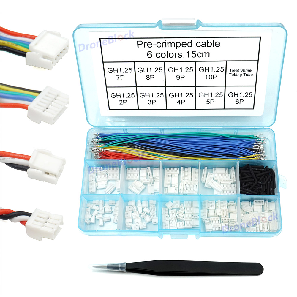 JST GH Connectors and Pre-Crim - đánh giá và giá Drone Kit Hexacopter