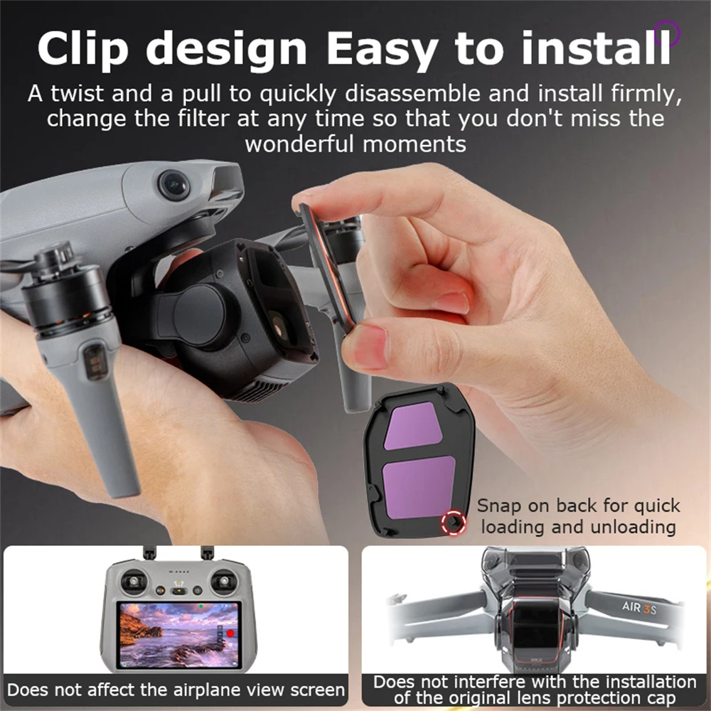 For DJI Air 3S Camera Lens Fil - đánh giá và giá Drone Kit Waterproof