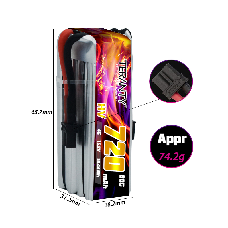 TERANTY 720mAh 4S 15.2V HV Lip - đánh giá và giá Drone Kit Fpv
